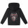 Never too young to rock - Kinder Kapuzenjacke - schwarz - mehrfarbig - 116