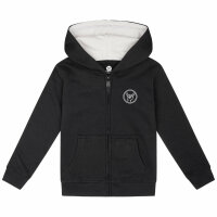 Never too young to rock - Kids zip-hoody - black - multicolour - 128
