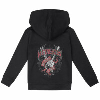 Never too young to rock - Kids zip-hoody - black - multicolour - 128