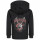 Never too young to rock - Kinder Kapuzenjacke - schwarz - mehrfarbig - 128