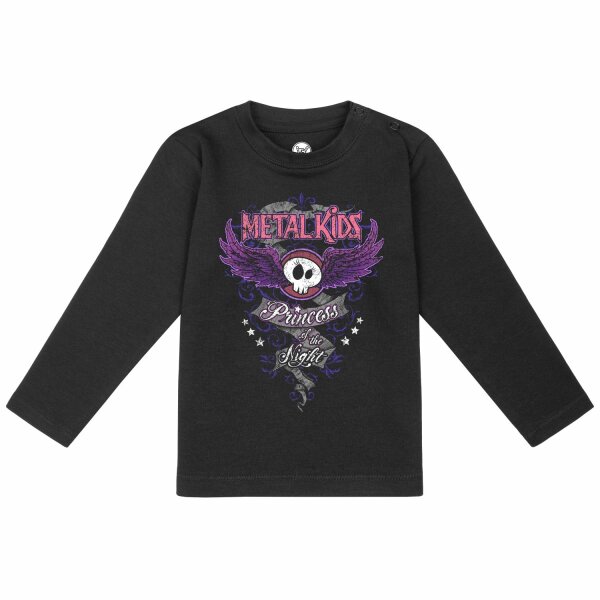 Princess of the Night - Baby Longsleeve, schwarz, mehrfarbig, 68/74