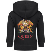 Queen (Crest) - Baby zip-hoody, black, multicolour, 80/86