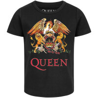 Queen (Crest) - Girly Shirt - schwarz - mehrfarbig - 152