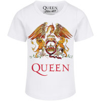 Queen (Crest) - Girly Shirt - weiß - mehrfarbig - 152