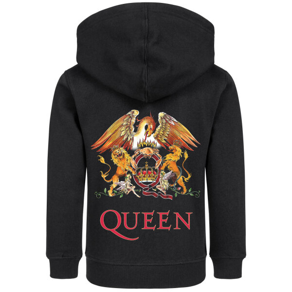 Queen (Crest) - Kids zip-hoody, black, multicolour, 164