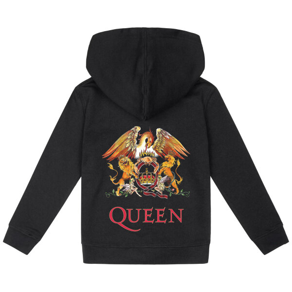 Queen (Crest) - Kids zip-hoody, black, multicolour, 164