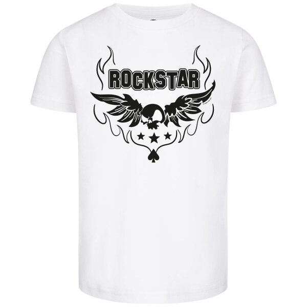 rock star - Kids t-shirt, white, black, 128