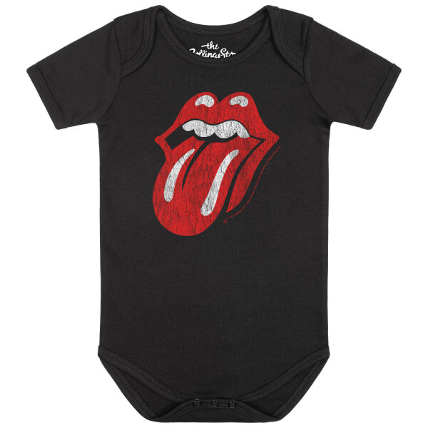 Rolling Stones (Tongue) - Baby Body, schwarz, mehrfarbig, 68/74