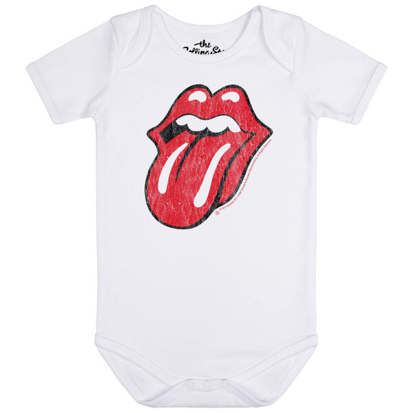 Rolling Stones (Tongue) - Baby Body, weiß, mehrfarbig, 56/62