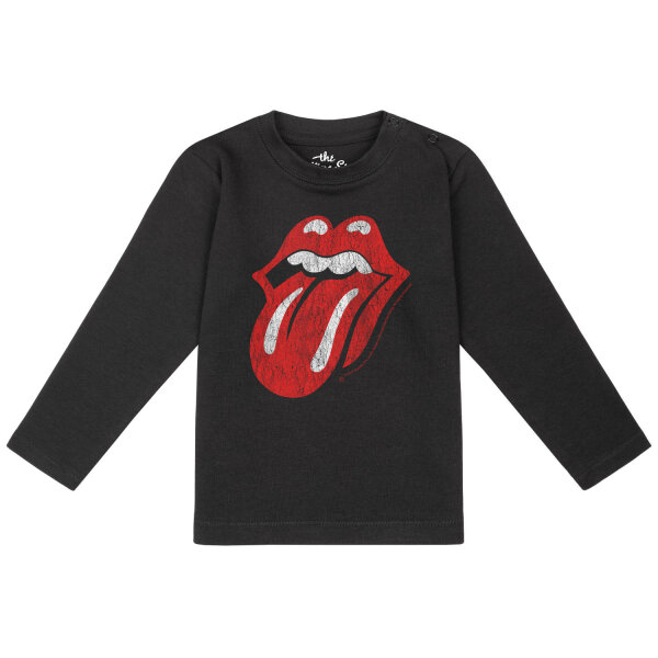 Rolling Stones (Tongue) - Baby longsleeve, black, multicolour, 56/62