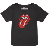 Rolling Stones (Tongue) - Girly Shirt, schwarz, mehrfarbig, 104