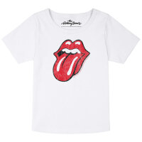 Rolling Stones (Tongue) - Girly shirt, white, multicolour, 164