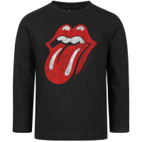 Rolling Stones (Tongue) - Kinder Longsleeve, schwarz, mehrfarbig, 104