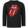 Rolling Stones (Tongue) - Kinder Longsleeve, schwarz, mehrfarbig, 128
