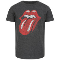Rolling Stones (Tongue) - Kinder T-Shirt, charcoal, mehrfarbig, 104