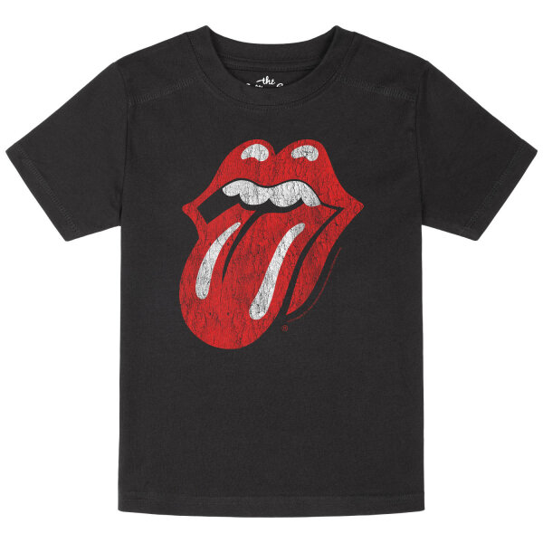 Rolling Stones (Tongue) - Kinder T-Shirt, schwarz, mehrfarbig, 116