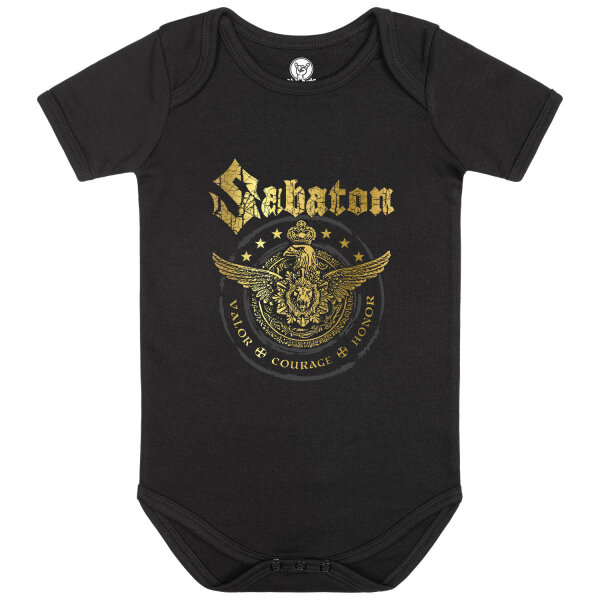 Sabaton (Wings of Glory) - Baby Body, schwarz, mehrfarbig, 56/62