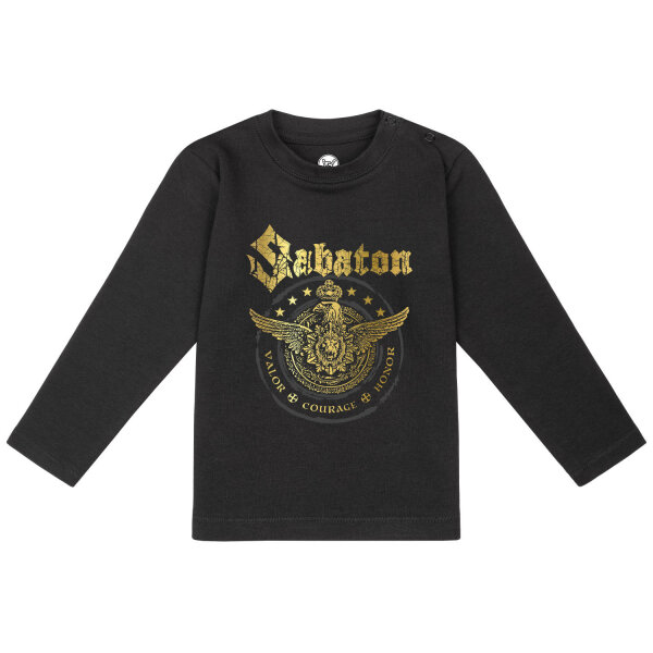 Sabaton (Wings of Glory) - Baby Longsleeve, schwarz, mehrfarbig, 56/62