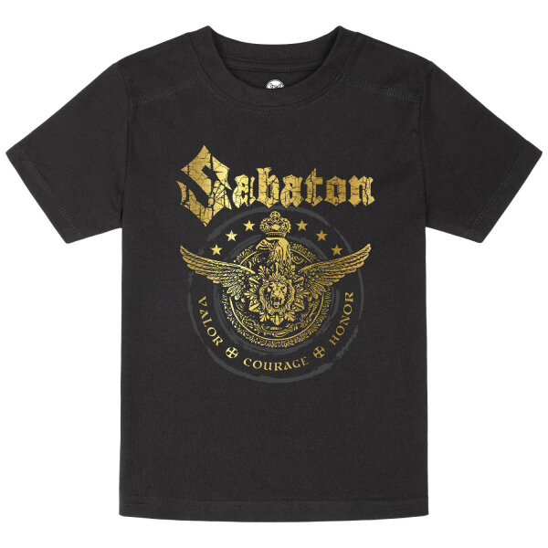 Sabaton (Wings of Glory) - Kinder T-Shirt, schwarz, mehrfarbig, 116