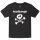 headbanger - Kinder T-Shirt, schwarz, weiß, 116