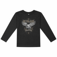 Young, Wild & Free - Kinder Longsleeve, schwarz, mehrfarbig, 152