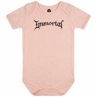 Immortal (Logo) - Baby bodysuit, pale pink, black, 80/86