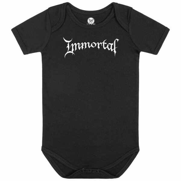 Immortal (Logo) - Baby bodysuit, black, white, 56/62
