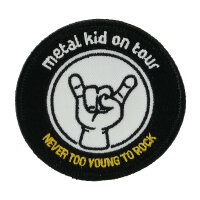 Metal Kids - Patch - schwarz - weiß/gelb - one size