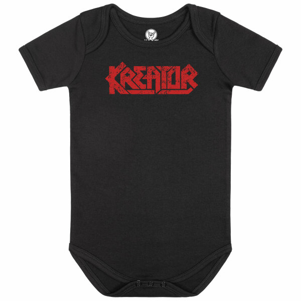 Kreator (Logo) - Baby bodysuit, black, red, 56/62