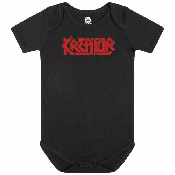 Kreator (Logo) - Baby bodysuit, black, red, 68/74