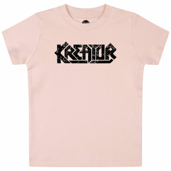 Kreator (Logo) - Baby T-Shirt, hellrosa, schwarz, 56/62