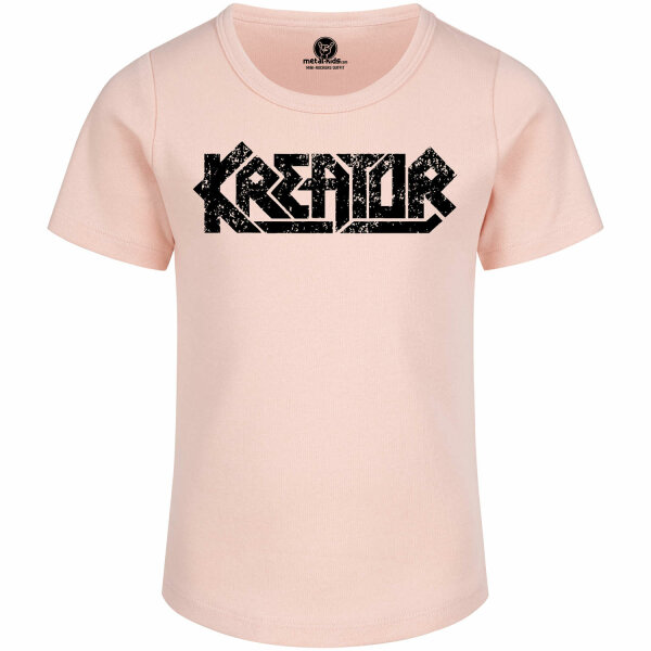 Kreator (Logo) - Girly Shirt, hellrosa, schwarz, 104