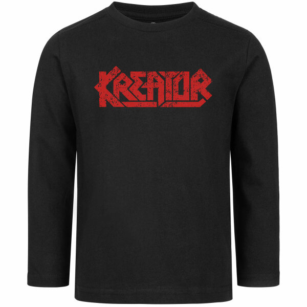 Kreator (Logo) - Kinder Longsleeve, schwarz, rot, 104