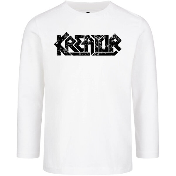 Kreator (Logo) - Kinder Longsleeve, schwarz, rot, 104