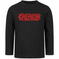 Kreator (Logo) - Kids longsleeve, black, red, 104