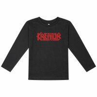 Kreator (Logo) - Kinder Longsleeve, schwarz, rot, 104