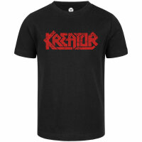 Kreator (Logo) - Kinder T-Shirt, schwarz, rot, 104