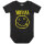 Nirvana (Smiley) - Baby bodysuit, black, yellow, 68/74