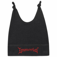Immortal (Logo) - Baby Mützchen, schwarz, rot, one size