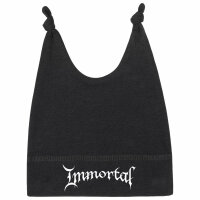 Immortal (Logo) - Baby Mützchen, schwarz, weiß, one size