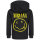 Nirvana (Smiley) - Kids zip-hoody, black, yellow, 152