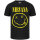 Nirvana (Smiley) - Kinder T-Shirt, schwarz, gelb, 104