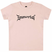 Immortal (Logo) - Baby T-Shirt - hellrosa - schwarz - 80/86