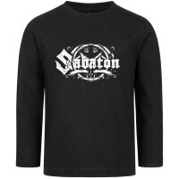 Sabaton (Crest) - Kids longsleeve, black, white, 116