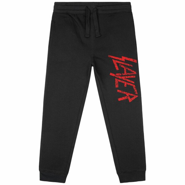 Slayer (Logo) - Kids sweatpants, black, red, 164