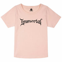 Immortal (Logo) - Girly shirt, pale pink, black, 104