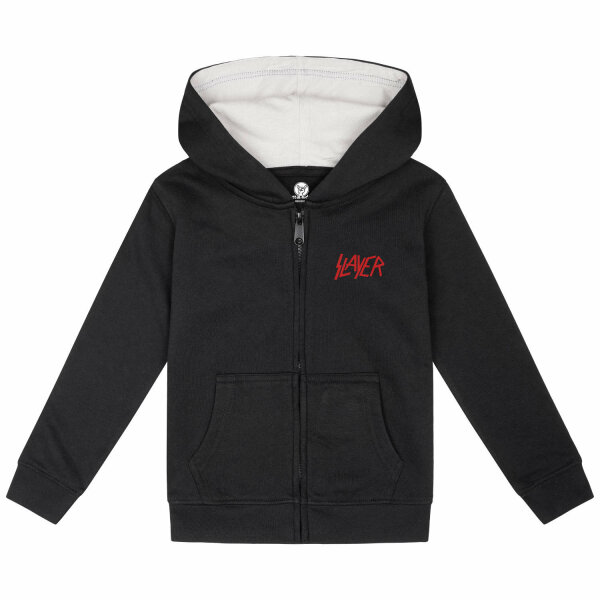 Slayer (Logo) - Kids zip-hoody, black, red, 104