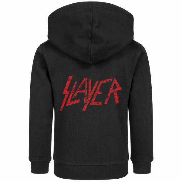 Slayer (Logo) - Kids zip-hoody, black, red, 104