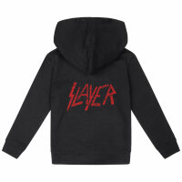 Slayer (Logo) - Kids zip-hoody, black, red, 104