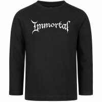 Immortal (Logo) - Kids longsleeve - black - white - 104